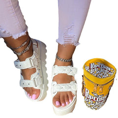 Fashion Casual Platform Velcro Sandals