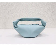 Women's soft leather cloud dumpling knot handbag - view 15