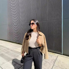 Lapel Fashionable All-matching Jacket