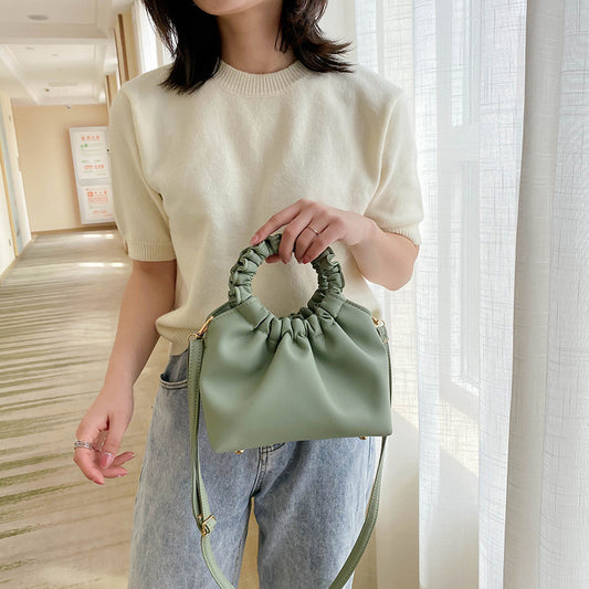 Creative Large Capacity Net Red Pleated Handbag