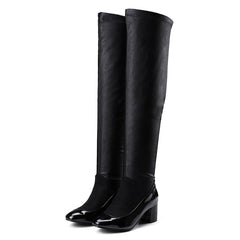 Stretch boots over the knee heel single boot sleeve