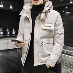 Thickened warm hooded cotton Puffer jacket