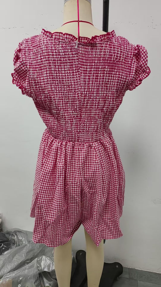 Women's Fashion Short Sleeve Slim Fit Dress