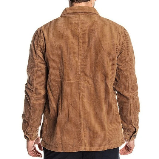 Corduroy solid color coat