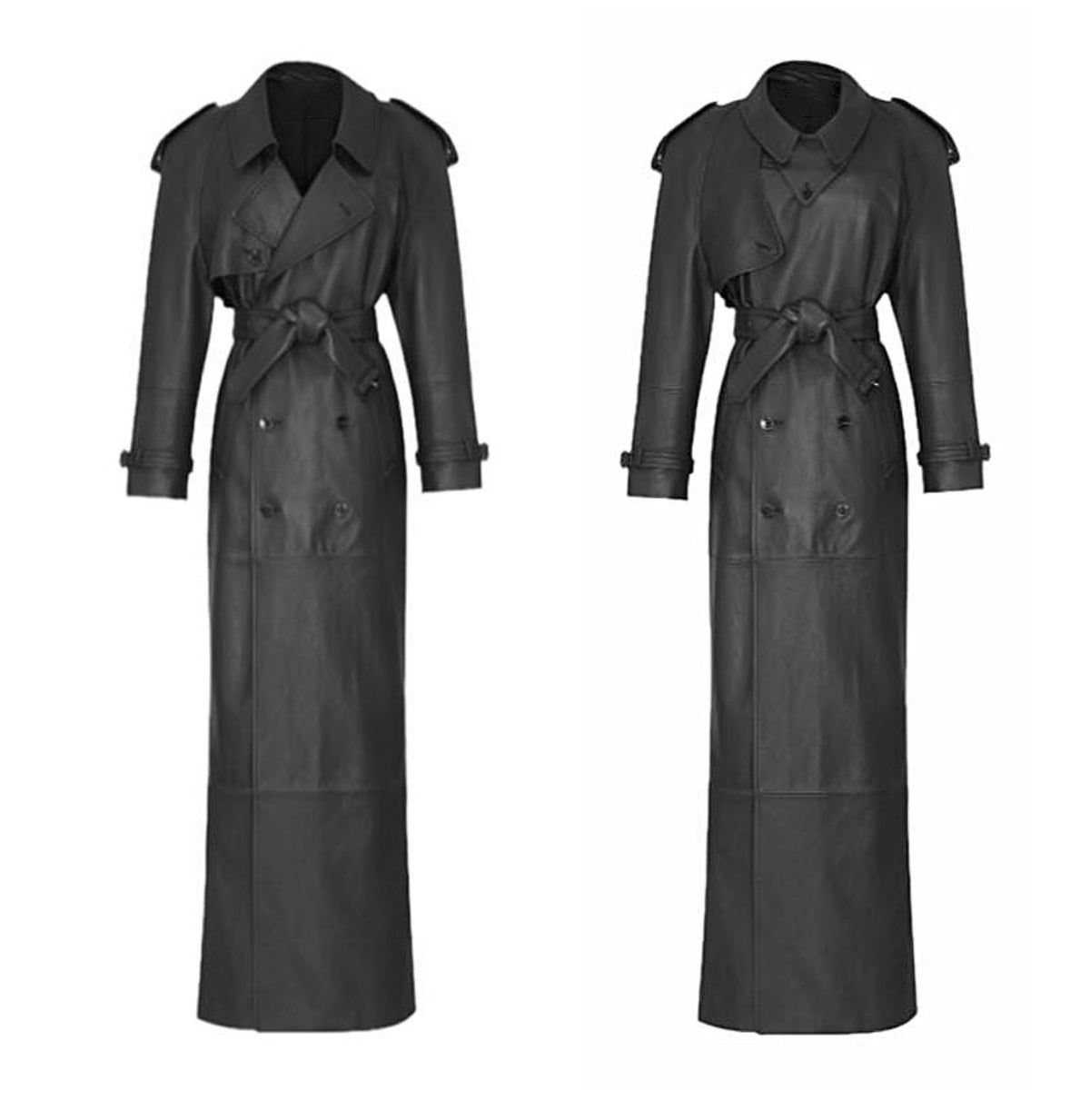 Autumn And Winter Sheepskin Fried Street Handsome Trench Coat Coat