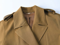 Elegant Short Trench Coat Women