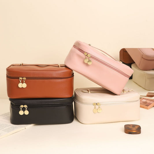 Handle-top Cosmetic Bag Ins Fashion Simple Square Handbag Toiletry Bags