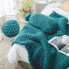 Sofa Lunch Break Knitted Office Nap Blanket