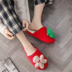 Autumn And Winter  Soft Christmas Warm Home Slippers
