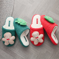 Autumn And Winter  Soft Christmas Warm Home Slippers