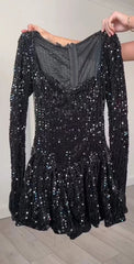 Fashionable Sequins Women's Jumpsuit Skirt