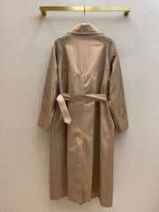 Waist-tight Design  Lining Trench Coat