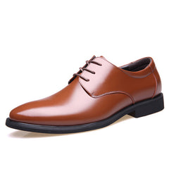 Daily pointed formal leather shoes