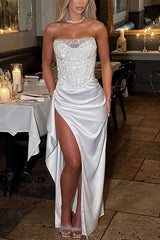 Spring And Summer Party Split Dress
