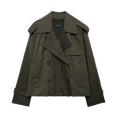 Fashion Casual All-matching Short Windbreaker Women's Coat