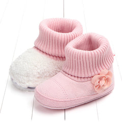 New winter baby floret warm cotton boots