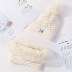 Two-piece hat and scarf
