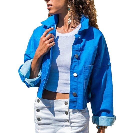 Denim button jacket