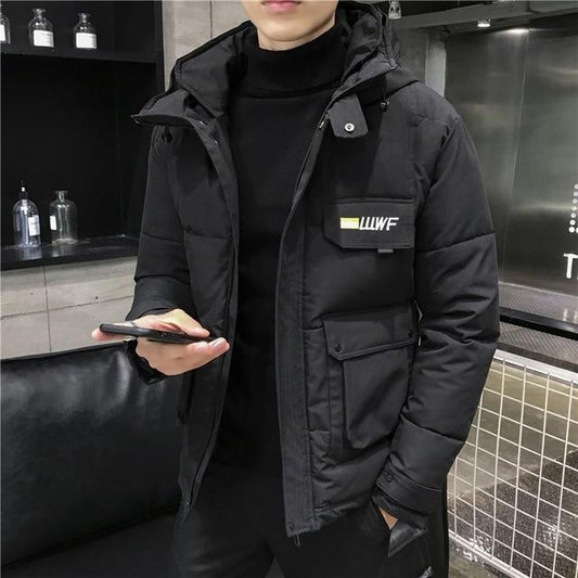 Thickened warm hooded cotton Puffer jacket