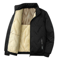 Graphene-design Cotton Coat Winter Warm Thickened Fleece Jacket Fashion Casual Mens Clothing