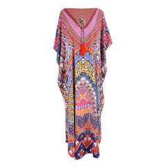 Ethnic Print Beach Skirt Blouse