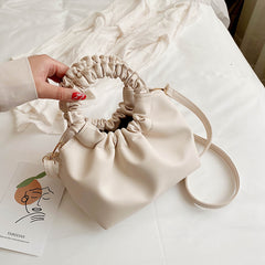 Creative Large Capacity Net Red Pleated Handbag