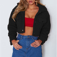 Lapel long sleeve sweater