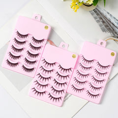 5 Pairs Manga Lashes Arrival Anime Cosplay Natural Wispy  Korean Makeup Artificial False Eyelashes