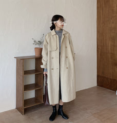 Warm Double-sided Cashmere Coat Handmade Long Coat