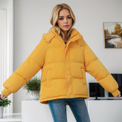 High-end Cotton-padded Coat Loose Thickening Keep Warm puffer Coat