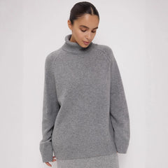 Loose Pullover Thermal Knitting Sweater For Women