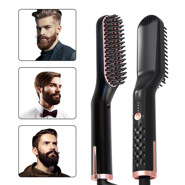 Electric Hair and Beard Straightening Comb