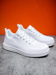 Light White Shoes Thick Bottom Sports Casual Borad Shoes
