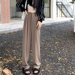 Women's Wide-leg Baggy Straight Trousers