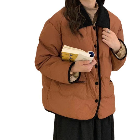 Women's Short Loose Down Cotton-padded puffer Jacket Winter Thick Coat