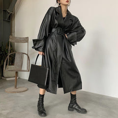 Autumn And Winter Women's Leather Clothing