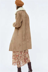 Women's European And American Style Casual Long Cotton Coat