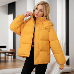 High-end Cotton-padded Coat Loose Thickening Keep Warm puffer Coat