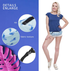 3D Printed Women Fanny Waist Packs Zipper Crossbody Shoulder Chest Handbags