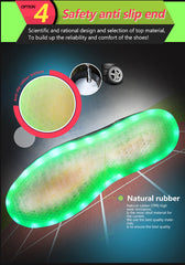 Colorful luminescent board shoes fluorescent sports shoes casual shoes high
