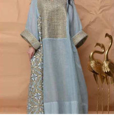 Printed Breathable Long Sleeve Loose Dress