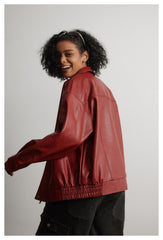 Leather Jacket Men And Women Leather Coat
