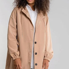 Trench Coat Mid-length Loose Long Sleeve Jacket
