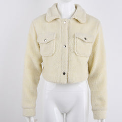 Lapel long sleeve sweater
