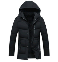 Cotton coat warm thick cotton coat men's cotton hooded jacket down Puffer jacket