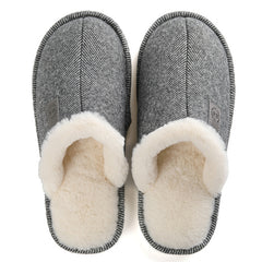Autumn and winter plus velvet warm cotton slippers