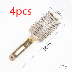 Hairbrush Anti Klit Brushy Haarborstel Women Detangler Hair Brush Bristle Nylon Scalp Massage  Teaser Hair Brush Comb