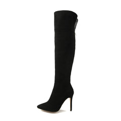 Stiletto Heel Pointed  Over The Knee Boots