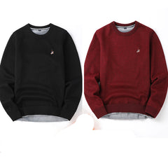 Sweater Men Autumn And Winter Plus Velvet Thickening Base
