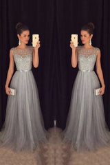 Chiffon Sleeveless Sequined Evening Wedding Dress